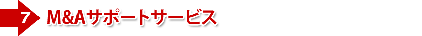 ⑦M&Aサポートサービス
