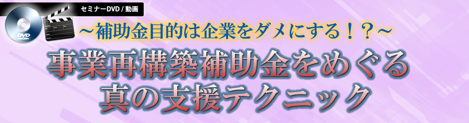 事業再構築補助金をめぐる真の支援テクニック